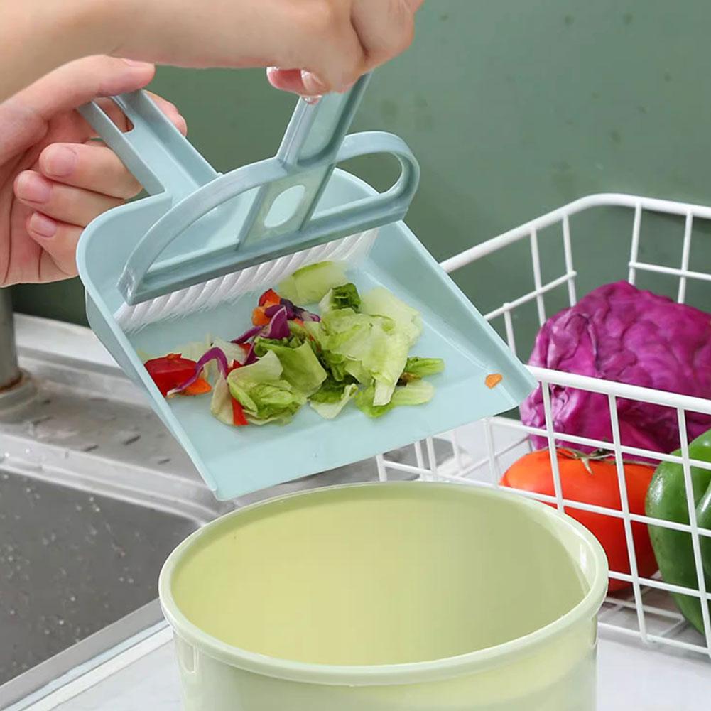 Desktop Mini Broom Dustpans Set  with Garbage Shovel Nordic Color for Household Desktop Cleaning Tools