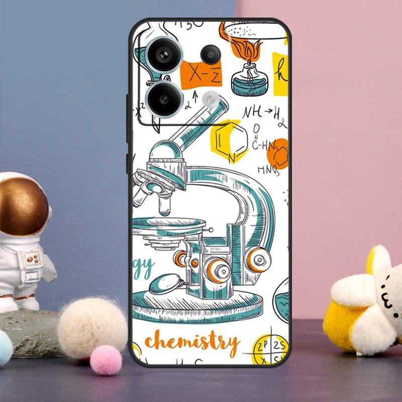 Vintage Chemistry Laboratory Case For Xiaomi Redmi Note 15 Pro Plus 10 11 12 13 14 Pro Redmi 15 15C 14C 10C 12C 13C Cover