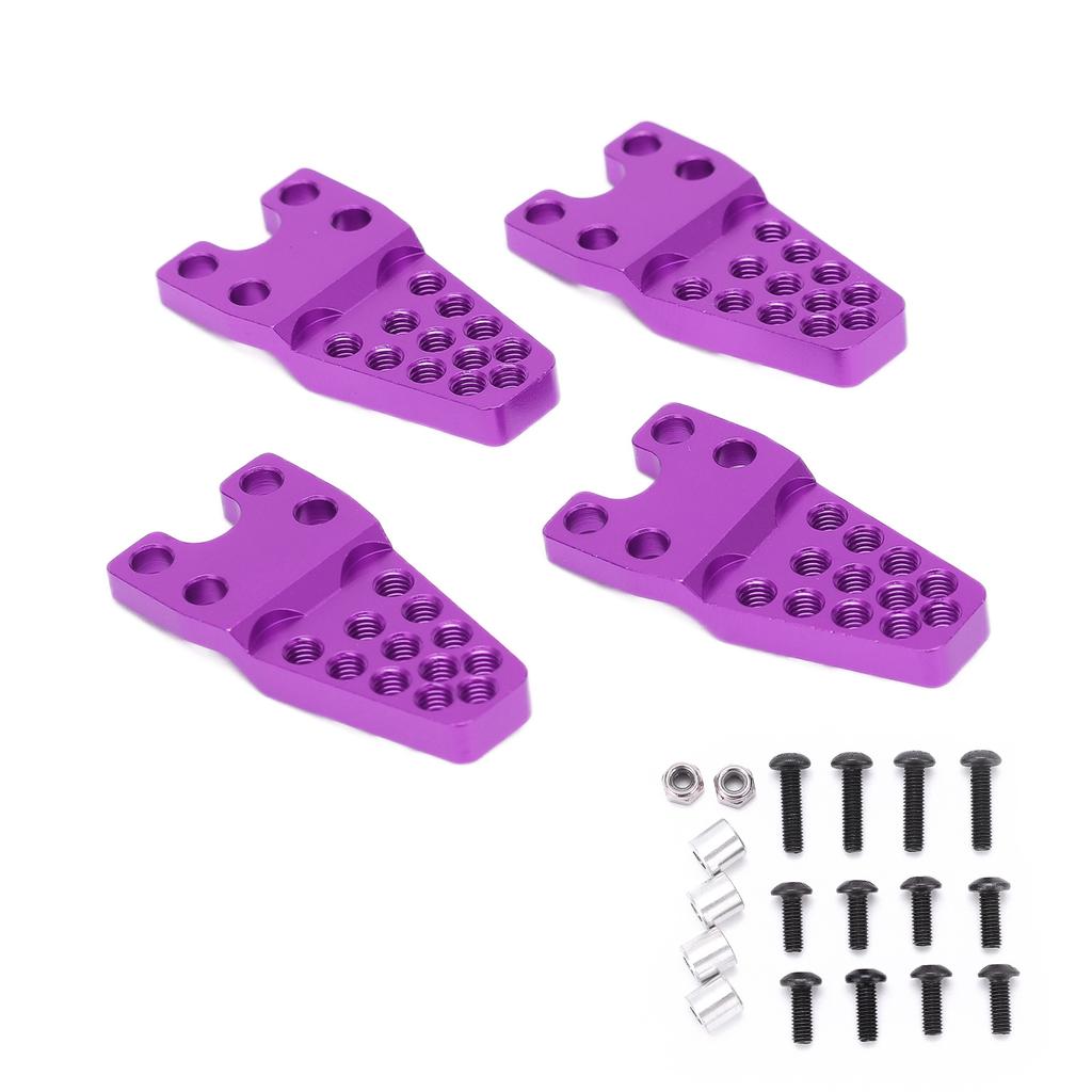 4pcs RC Mount Aluminum Alloy Durable Sturdy Adjustment Accessories for 1 8 Simulation Climbing Car
