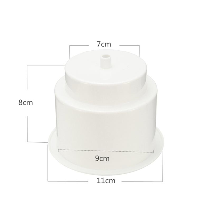 6 Piezas Portavasos Empotrable de Plástico para Bebidas y Latas con Drenaje para Accesorios de Barco, Coche, Marino, RV (Blanco)