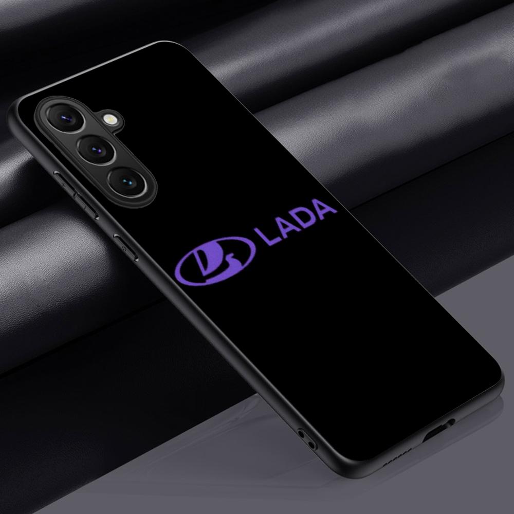Cool Car L-la-Da Fashion Logo Design Phone Case For Samsung Galaxy S26 S25 S24 S23 S22 S21 Plus Ultra Note20 Soft Black