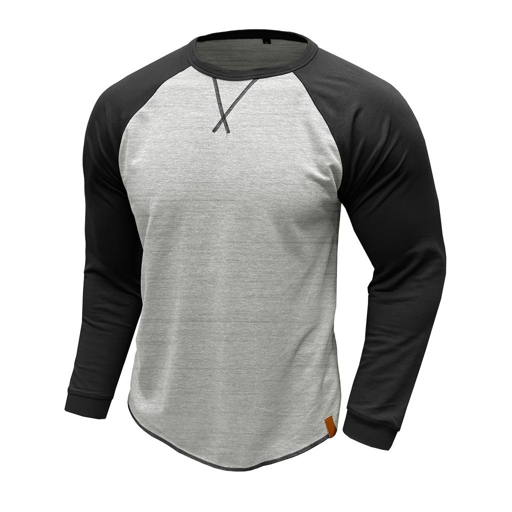 Plus Size Men's Long Sleeve T-shirt European And American Men's Shirt Top