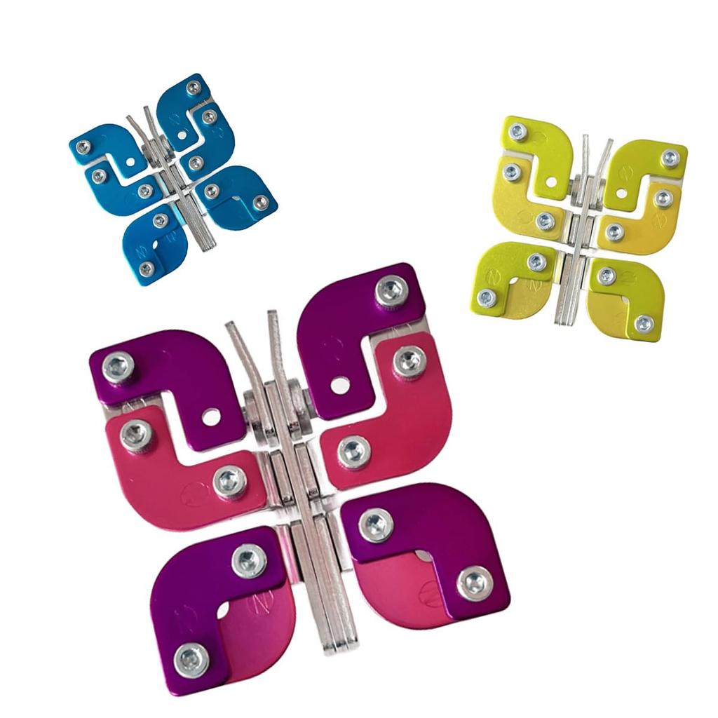 Zaoh Block Butterfly, Metal, Blue, Yellow-Green, Pink, Living Creatures, Animals, Insects, Educational, Tactile, Spatial Recognition, 3D Recognition,