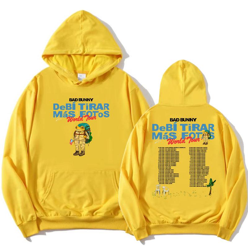 

Debí Tirar Más Fotos World Tour 2026 Hoodies Rapper Bad Bunny Streetwear Unisex Long Sleeve Winter Women Sweatshirts Print Tops 3XL