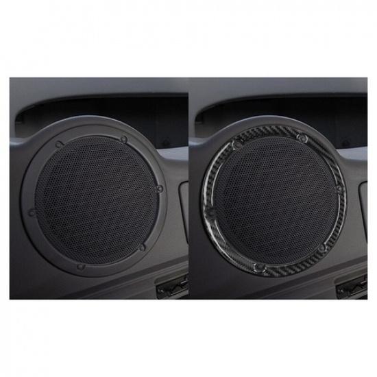 1 Pair Soft Carbon Fiber Car Rear Speaker Sticker For Nissan 350Z 03-09 LB
