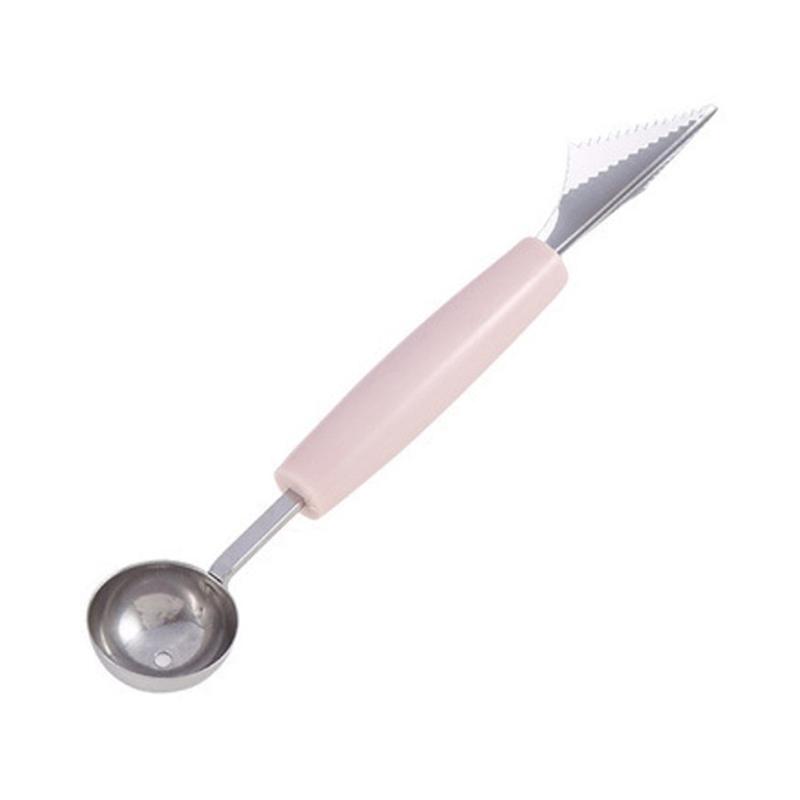

Многофункциональный нож для нарезки фруктов, арбузный шар, мороженное, шарообразный шар, ложка, шарообразный шар, кухонные инструменты для холодных блюд, гаджеты розовый