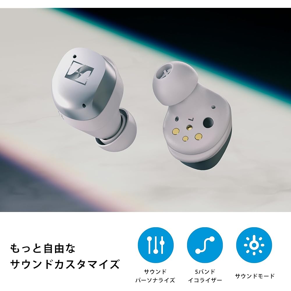 Sennheiser MOMENTUM True Wireless 4 Smart Wireless Earbuds, Bluetooth 5.4, Clear Sound, Noise Cancelling, Comfortable Design, 30-Hour Battery Life, Ad