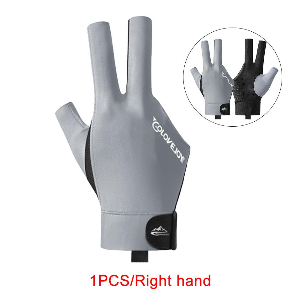 

Gobygo 1Pcs High-Elasticity Billiards Gloves Elastic Compression Silicone Anti-Slip Show Three Fingers Netted Palm Gloves Unisex