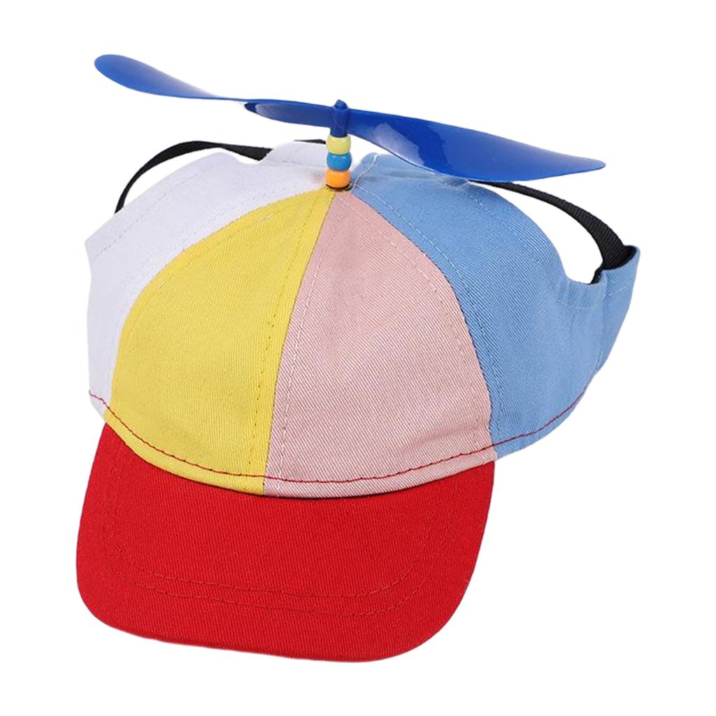 Gorra de Béisbol Ajustable para Perros con Hélice Superior, Sombrero de Tela Ligera y Transpirable para Perros Pequeños y Medianos, Ropa para Exteriores
