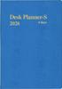 Hakubunkan 2026 A5 Desk 4 232 January Planner, Small, Days, Blue, No. (Starts 2026)