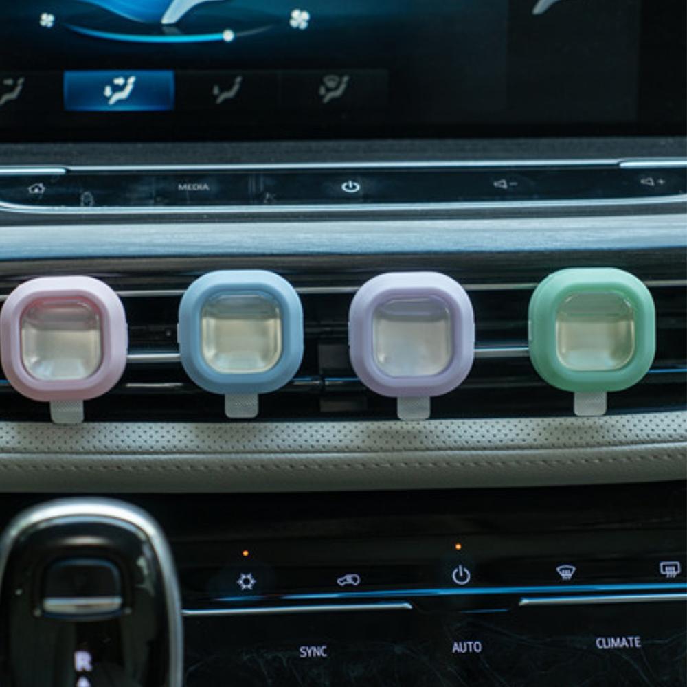 1pc Car Aromatherapy Breathable Film Air Conditioning Vent Clip Long-Lasting Odor Removal Inside The Cars Decorative Accessories