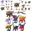 Bunte Jurassische Beutel-Dinosaurier Bausteine 8 Sorten Intelligentes Spielzeug