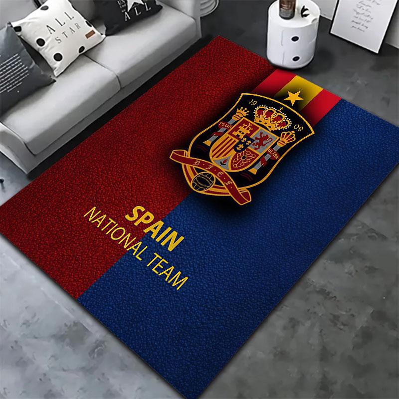 Spain National Football Team Carpet Rug for Living Room Bedroom Home Sofa Decoration,Kids play Non-slip Floor Mat