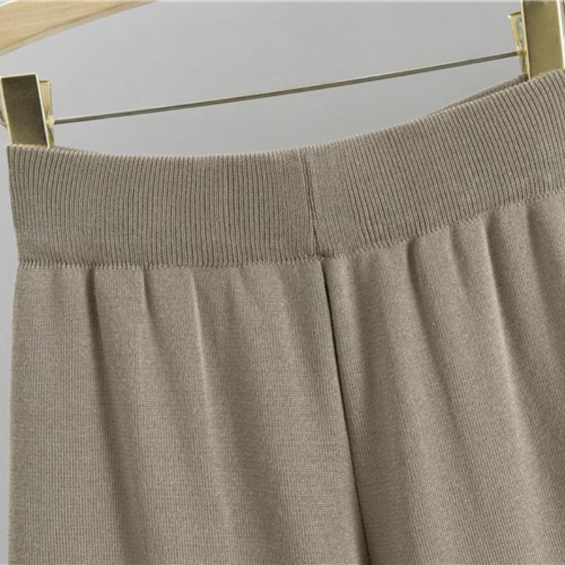 Women's Spring and Autumn 3-Piece Knitted Set - Vintage Fashion Cardigan, Sweater and Track Pants