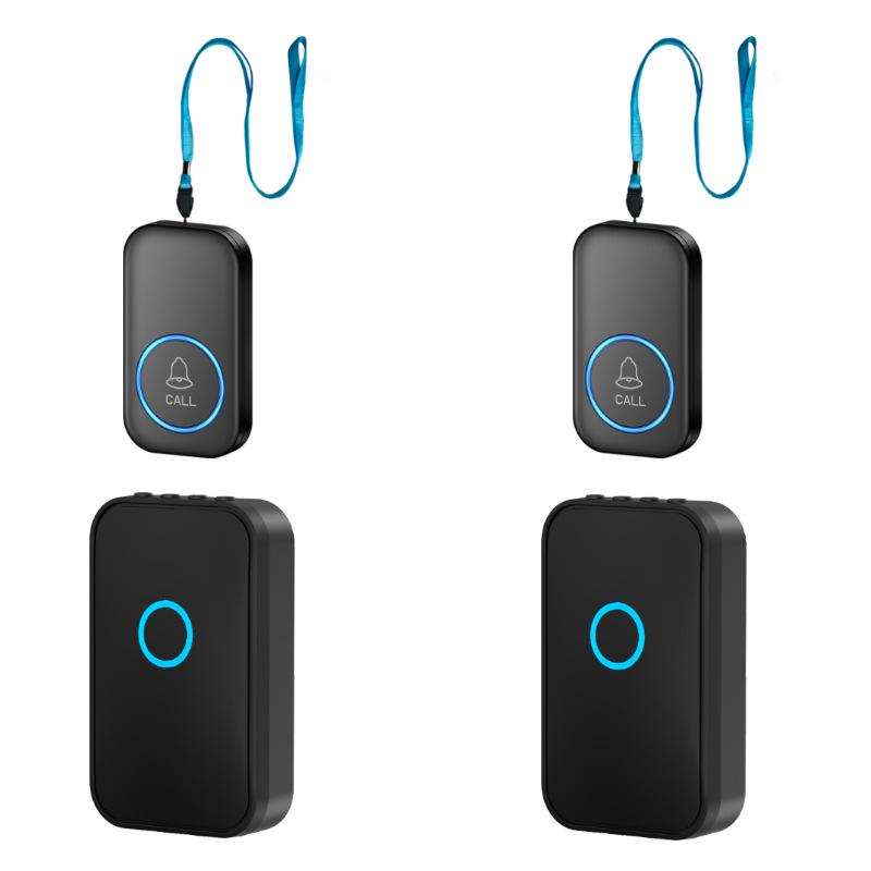 Senior Wireless One-Button Emergency Call Alarm with Rechargeable Two-Way Communication