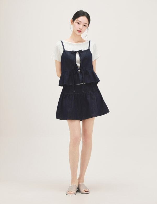 Roem Denim Mini Skirt Rmwhg37R15