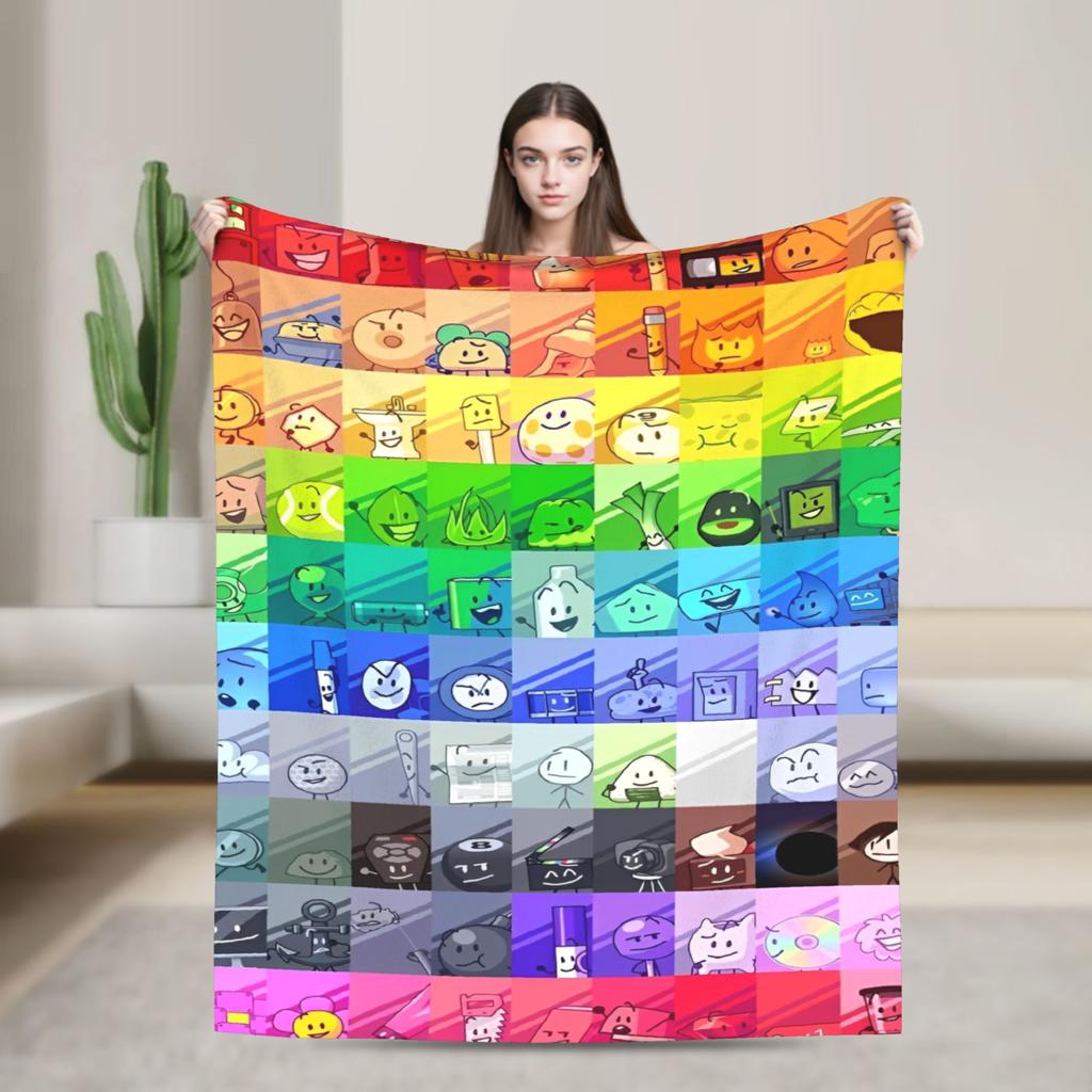 Cartoon Blanket Fleece Bfdi Lightweight Thin Throw Blanket for Bedding Couch Bedspread