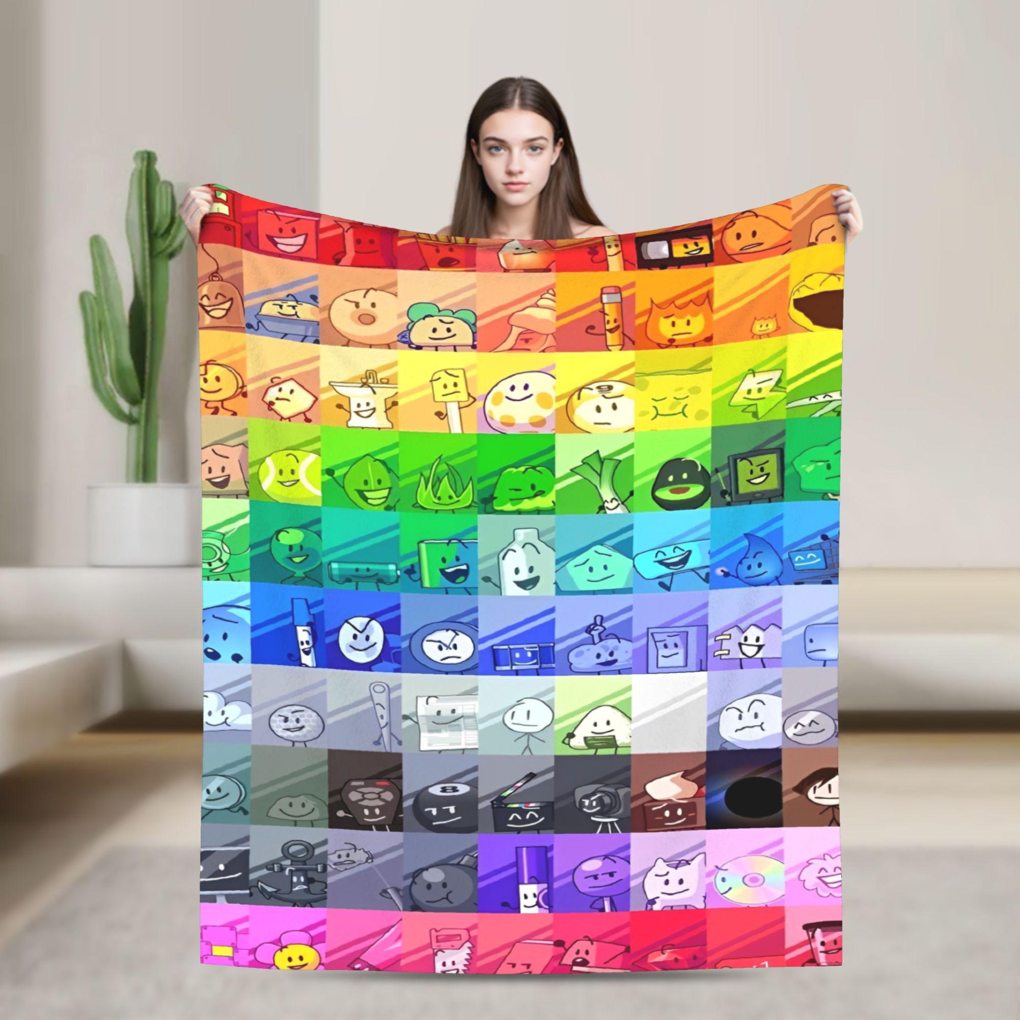 

Cartoon Blanket BfdiFuzzy Funny Warm Throw Blankets for Coverlet Decoration 150x200cm