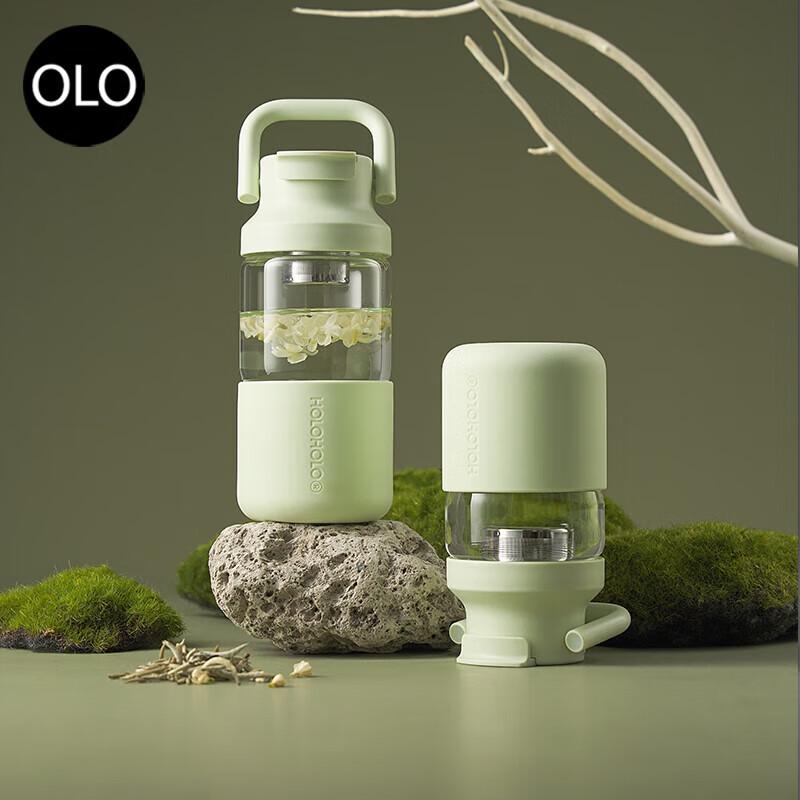 HOLOHOLO Portable High Temperature Resistant Tea Cup with Infuser 450ml