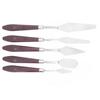 5pcs Stainless Steel Pigment Scraper Painting Knife Set for Drawing Board or Palette