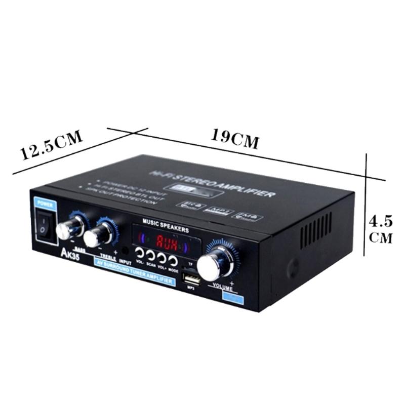 Home Car Amplifiers FM HiFi Digital Amplifier Stereo Bluetooth-compatible 5.0 Surround Sound Music Subwoofer Speakers