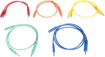 Hosa 15cm x 1 30cm x 1 45cm x 1 60cm x 1 90cm x 1 Patchkabel 5er-Pack CMM-500Y-MIX