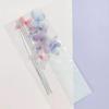 Valentine's Day Qixi Cake Topper: Lace Yarn Flower Border Ribbon Decoration Insert