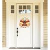 CYNOSA Thanksgiving Wreath for Front Door Turkey Door Hanger Gobble Sign Thanksgiving Turkey Outside Door Decorations