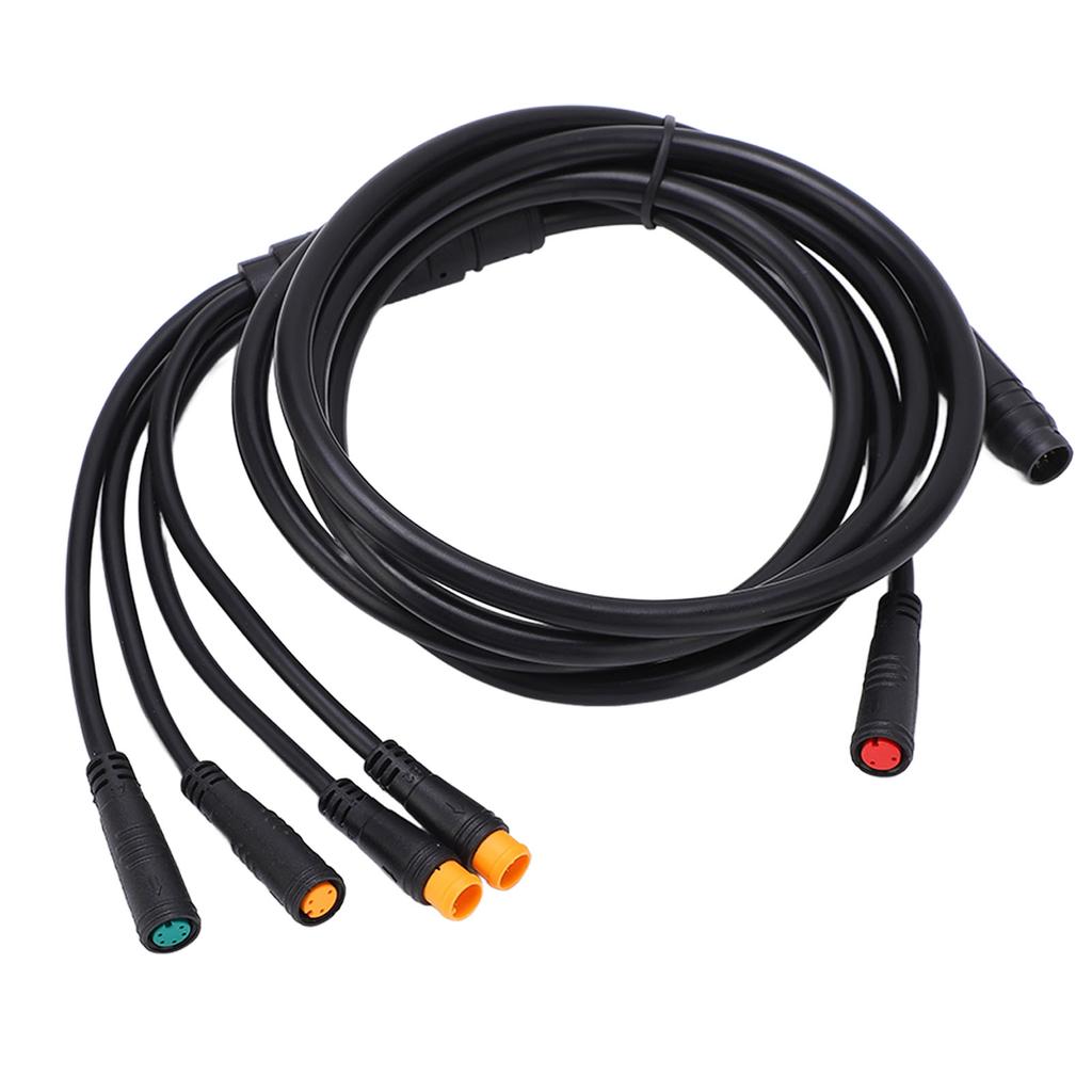 1 to 5 Electric Bike Cable Plastic Rubber Lithium Battery Cable Connectors Connect Controller Lamp