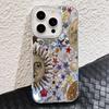Retro Style Face Sun Stars Cartoon Phone Case for iphone 16 15 14 7 8 Plus 13 Pro Max X XS XR SE 2022 Shell Silicone Back Cover