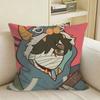 Manga All SSaints SStreet Square Sofa Pillow Cover Solid Color Living Room Home Decor Cushion Case