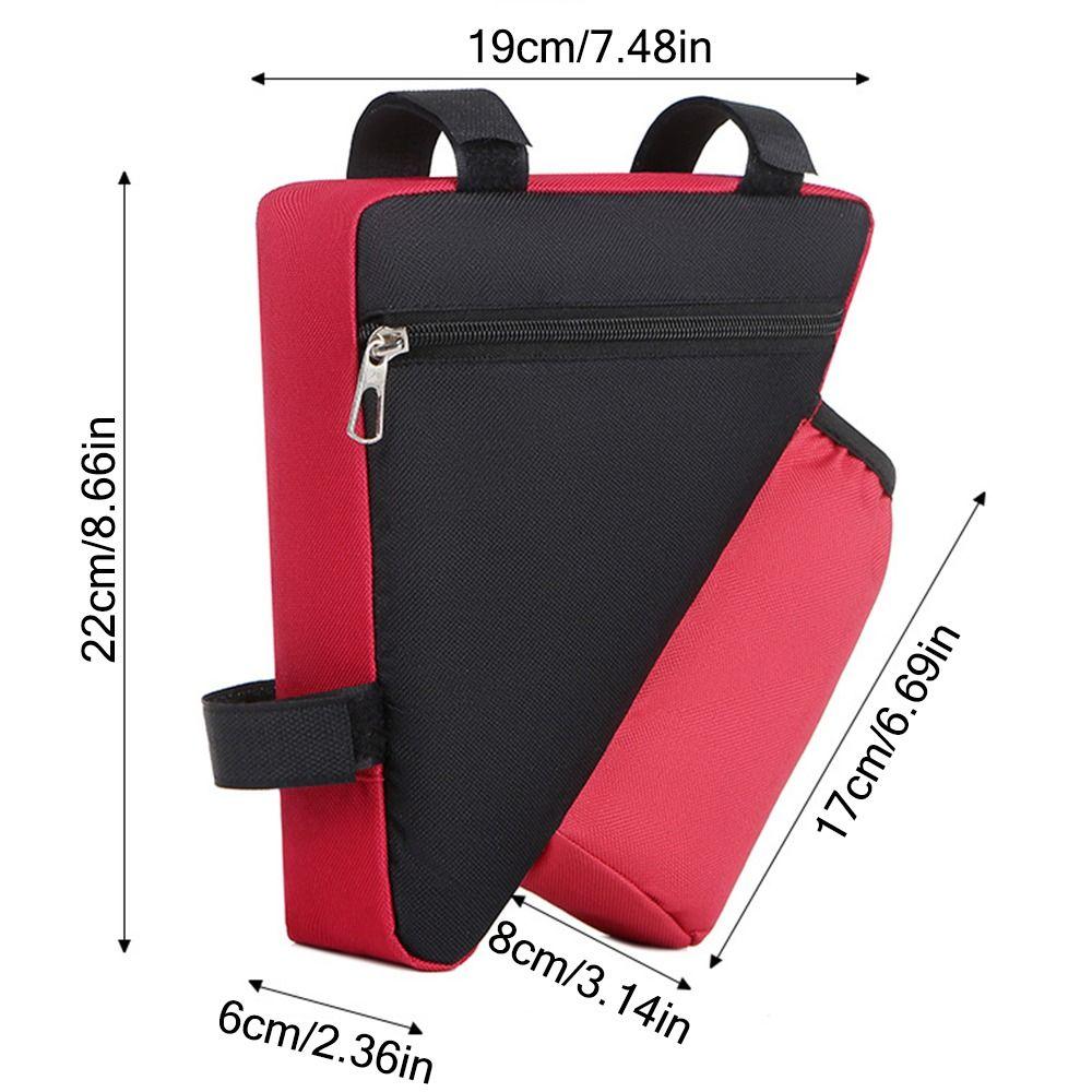 With Bottle Pocket Bicycle Front Frame Bag Waterproof Cycling Top Tube Bag Cycling Accessories