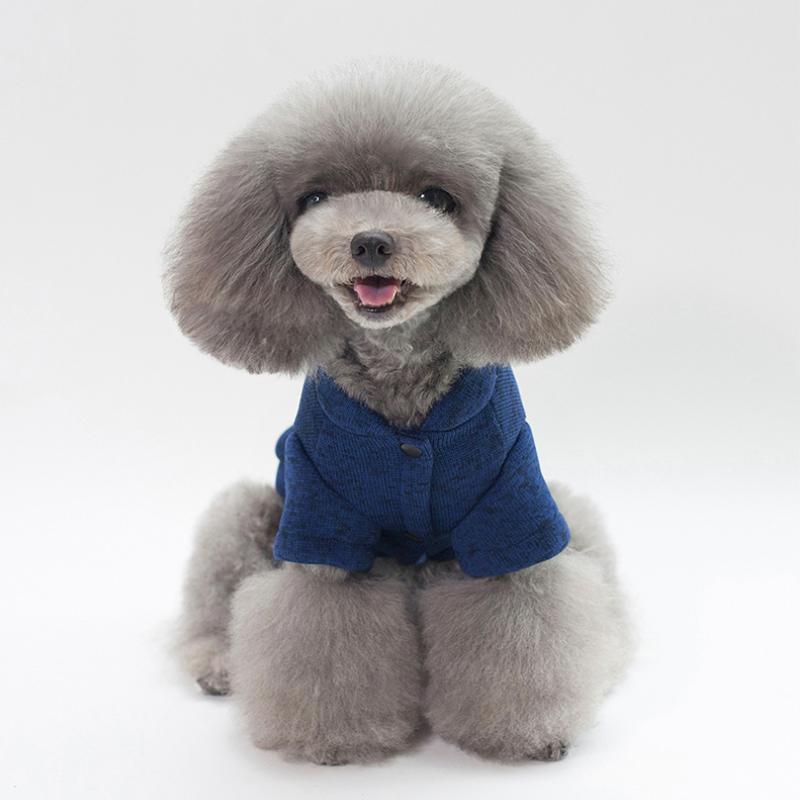 Autunno Inverno Vestiti per cani Stampa lisca di pesce Giacca per cani Cappotto caldo per animali domestici per gatti Cani di piccola taglia Maglione Chihuahua Teddy Abbigliamento per animali domestici