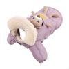 Dog Winter Coat Cold Weather Outdoor Removable Bear Ornament for Small Medium Dogs Autumn Pet