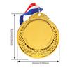 5.2cm Gold/Silver/Bronze Medal Sports Rewards with Neck Ribbon Competition Awards Metal Winner Medals for Marathon Ball Games