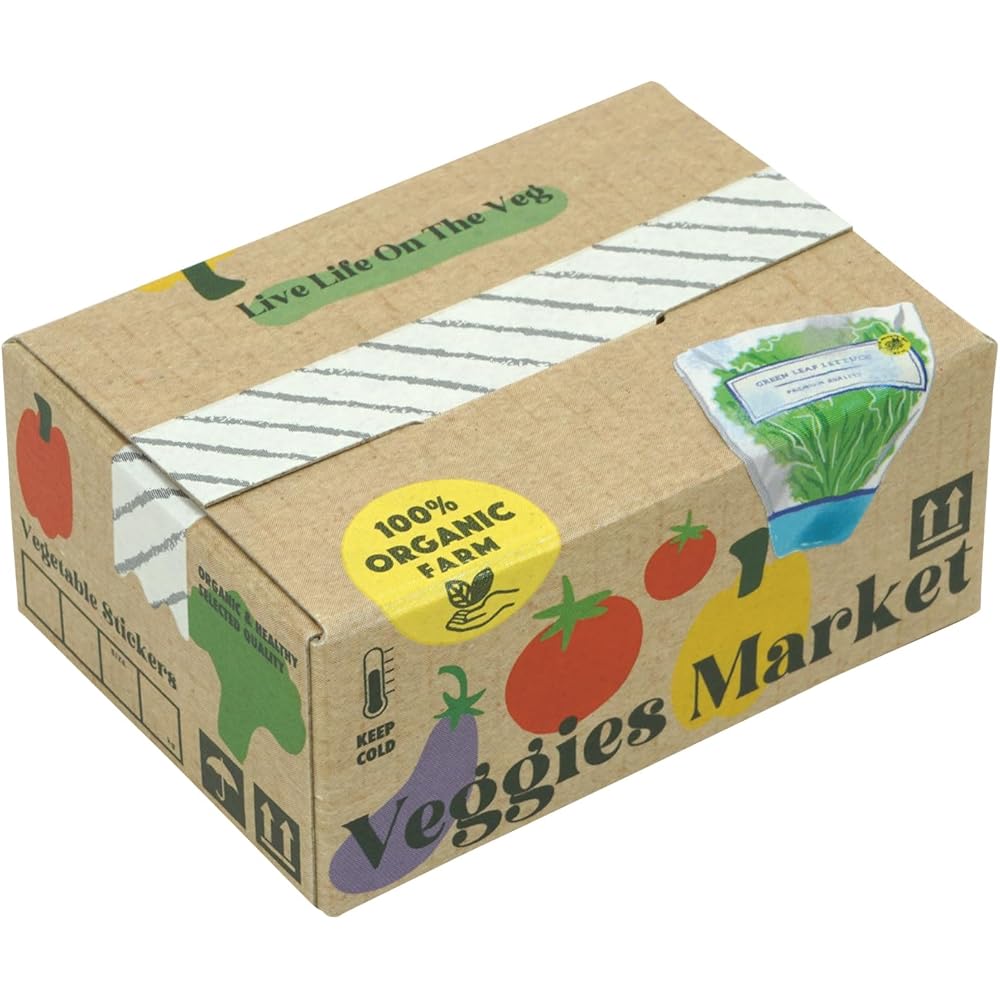 Greeting Life Vegetable Box Seal GLCK-65 Eco-Friendly Food Storage Labels 65mm x 65mm