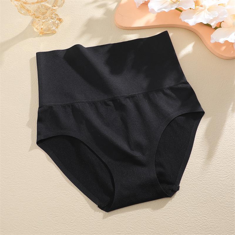 

Брюки с высокой талией для контроля живота, формирующие талию, стринги, женское моделирующее тело, сексуальные трусики с эффектом пуш-ап для ягодиц, открывающие ягодицы, больших размеров XL чёрный