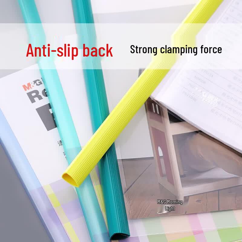 M&G A4 15mm Transparent Pull-Rod Report Files (30 Pack)