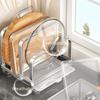 Rustproof Cutting Board Holder Moisture-proof Chopping Board Rack Pot Lid Storage Rack  Counter Top