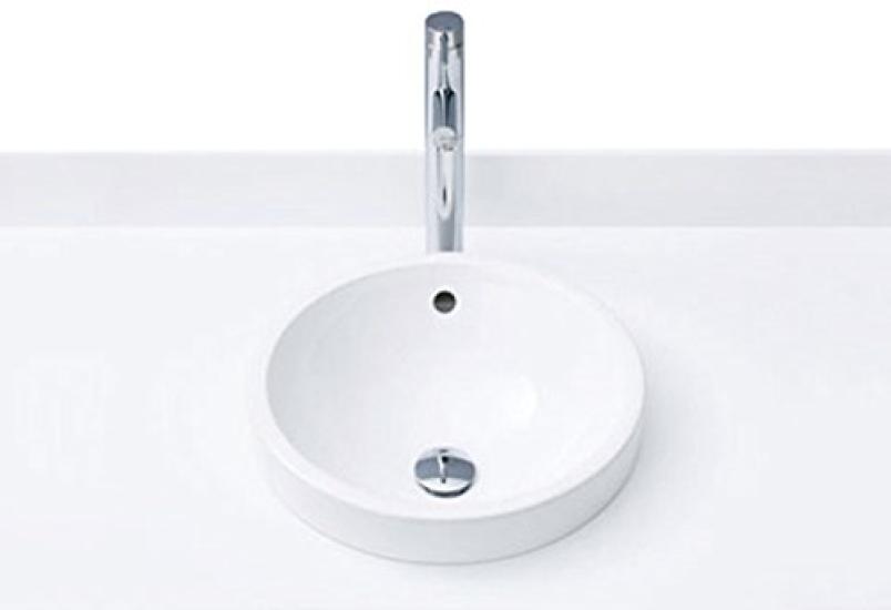 LIXIL INAX Circular Washbasin Pure White YL-2841/BW1