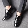 Summer leather shoes men's business dress shoes one pedal casual shoes large size wedding shoes versatile single shoes