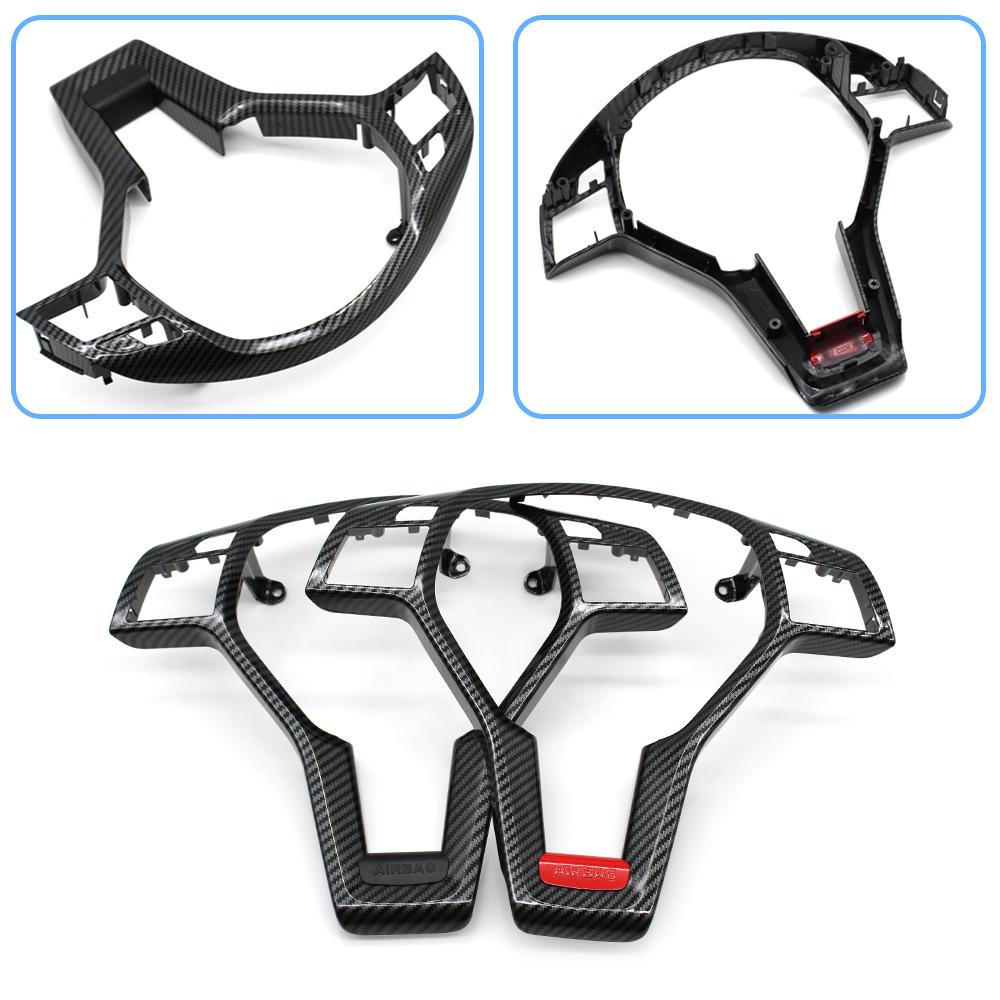 Car Steering Wheel Trim Cover Panel Outer Frame For Mercedes Benz AMG A B C E GLK Class W176 W246 W204 C204 X204 W212 W218