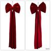 New Large Christmas Bow Decoration Red Velvet Big Ribbon Ribbon Decor Tree Topper Bow Fireplace Decor
