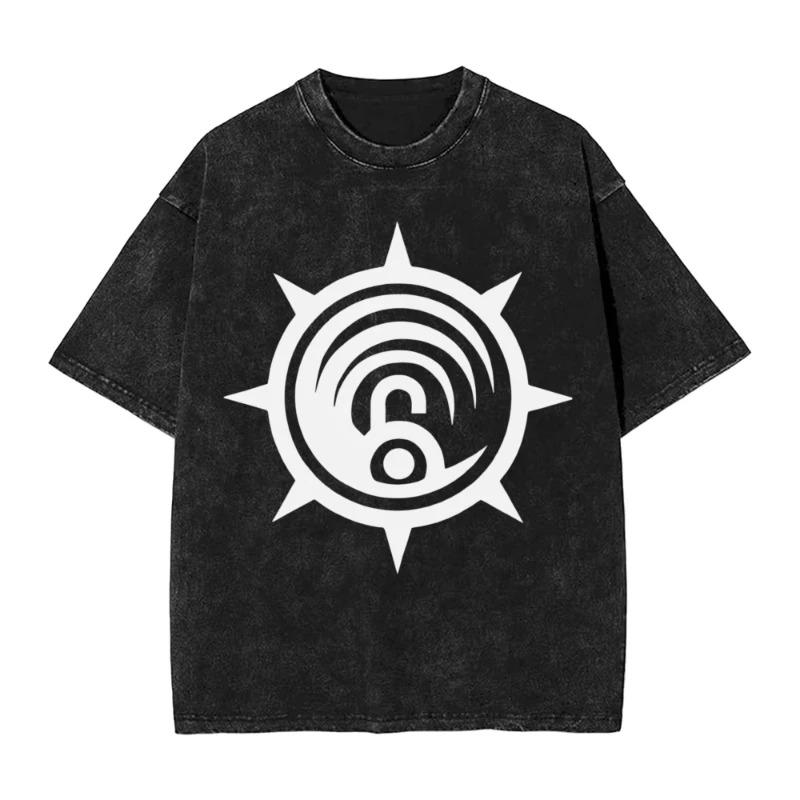 Gachiakuta Gewaschenes T-Shirt Unisex Oversized YK Kurzarm Lässig Baumwolle T-Shirt Strand O-Ausschnitt Locker Unisex Damen Kleidung Oberteil Tee