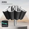 Automatic ring buckle umbrella, enlarged reinforcement and thickened high-end reverse folding umbrella, custom logo for men's rain parasol