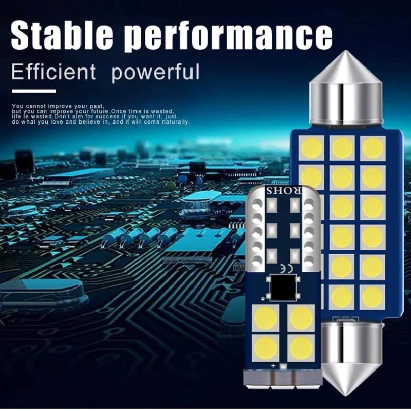 For Mitsubishi Lancer EX 2008~2015 Car Front Rear Row Dome LED Reading Light Trunk Lamp Direct Replacement Bulbs Kit Accessories