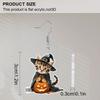 Black Cloak Cat Halloween Pumpkin Acrylic Earrings Women Fashion Dangle Earrings Halloween Earrings Cartoon Earrings Animal Earrings Halloween Gifts