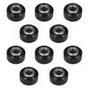 10PCS POM Small Pulley V-Shape Wheel 5mm Bore with Double Bearing for 3D Printers and CNC Machines