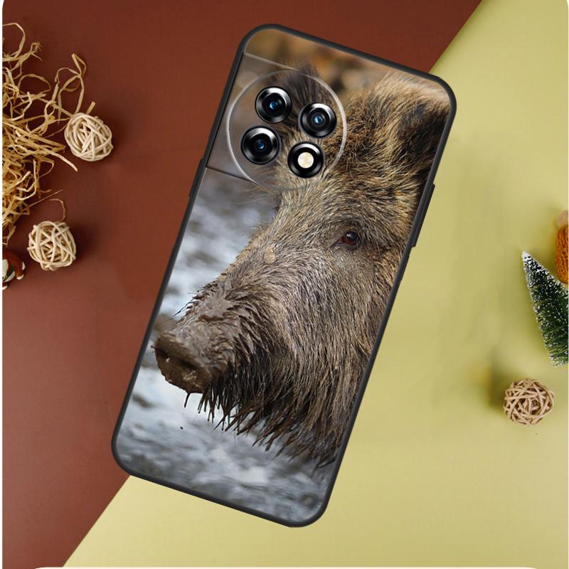 Wild Boar Pig Brown For OnePlus Nord CE 4 3 2 Lite N20 N30 9 10 Pro 8T 9RT 10T 10R 13R 12R 11 12 13 Phone Case