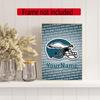 Philadelphia Eagles Customize Your Name Diamond Painting Round Diamond Diy Frameless Holiday Artwork Suitable For Home Office Wall Decoration